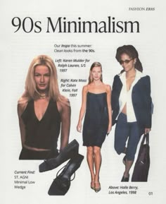 90s Fall Fashion Magazine, 80s Minimalist Fashion, Minimal 90s Style, Minimalistic 90s Fashion, 90s Minimalist Outfits, Minimalist Fashion Moodboard, 90s Minimalist Aesthetic, 90s Minimalism Fashion Style, 90s Classy Aesthetic