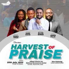 the poster for the movie harvest of praise