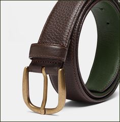 Editor's Notes:A classic & timeless black leather belt. Made in Portugal from real, full grain Portuguese leather, 'Le Belt' is versatile, elegant and comfortable. It's the perfect accessory for both formal and casual looks. Alfré's no-filling, smooth pebble grain texture makes it extremely lightweight, and the old-gold brass buckle adds an old-world charm to any outfit. Air Supply, Grain Texture, Black Leather Belt, Brass Buckle, Old World Charm, Gold Brass, Timeless Classic, Old World, Leather Belt