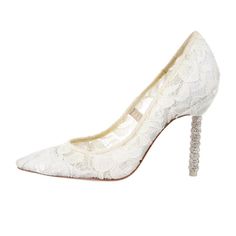 Calling All Brides And Brides To Be! These Shoes Were An Absolute Show Stopper And Are Guaranteed To Make You Feel Glamorous And Special! Sophia Webster Shoes, Crystal Heels, Sophia Webster, Shoes White, Make You Feel, White Lace, Shoes Women Heels, Shoes Heels, Pumps