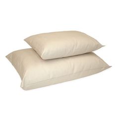 two pillows sitting on top of each other