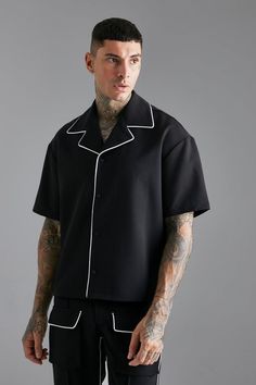 Find People Online, Shirt Detailing, Dear Mama, Black Casual Shirt, Jacket And Pants Set, Shirt Design Inspiration, Men Stylish Dress, Cool Outfits For Men