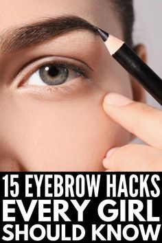 Diy Eyebrow, Best Eyebrow Pencils, Alis Mata, Sparse Eyebrows, Plucking Eyebrows, Eyebrow Hacks, Makeup Tips For Older Women, Hacks Every Girl Should Know