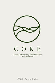 the core logo is shown in green and white, with an image of waves on it