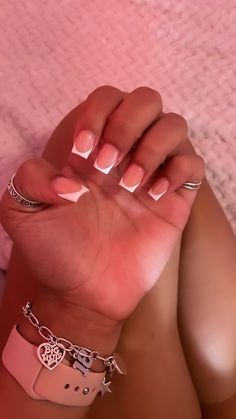 Acrylic Nails Short Medium Length, Nail Inspo For Short Square Nails, Athletic Length Acrylic Nails, Nail Ideas Mid Length Square, Deep Smile French Nails Square, Nails Acrylic 10-11, Baddie Medium Nails Acrylic Designs, Finger Length Nails, Nail Ideas 12-13