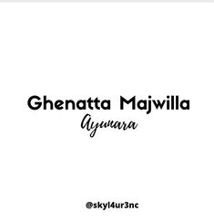 the logo for ghenatta mauvillia, a popular restaurant in myanmar