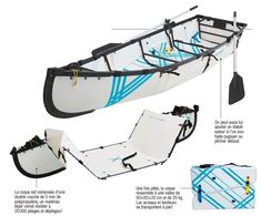 an image of a kayak with instructions on how to put it in the water