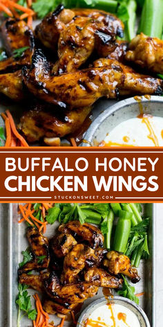 Want a football party food idea? Score big at your next football party with our Honey Buffalo Wings Recipe! This hot wing sauce recipe has the perfect balance of spicy and sweet. An easy Game Day recipe that will have your guests cheering for more! Buffalo Sauce Chicken, Best Chicken Wings Recipe, Honey Buffalo Wings, Honey Buffalo Sauce, Hot Wing Sauce Recipe, Crispy Grilled Chicken, Wing Sauce Recipe, Hot Wing Sauce, Chicken Wing Sauce Recipes