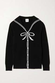 Leith Clark, Collar Tips, Cardigan Design, Sailor Collar, Knitwear Fashion, Cardigan Black, Dolce E Gabbana, Law School, Dream Clothes