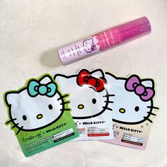 New Cruelty Free Setting And Priming Spray Rosewater And Diamond Made In Korea Matcha, Brilliant C Boost And Ready To Go Printed Essence Sheet Mask Bundle For Discount! Skincare For Kids, Hello Kitty Skincare, Sanrio Products, Hello Kitty Shop, Birthday Things, Skincare Bundle, Girly Apartment Decor, Exfoliate Face, Skin Care Kit