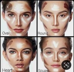 Contouring For Beginners, Face Contouring Makeup, Best Contouring Products, Contour Makeup Tutorial, Makeup Order, Makeup Tip, Natural Make Up Looks, Makeup Artist Tips, Face Makeup Tips