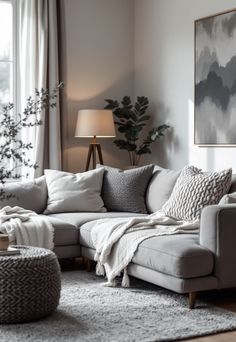 Grey Couch Living Room Light Grey Couch Living Room Ideas, Layer Ideas, Light Grey Couch, Grey Couch Living Room Ideas, Light Gray Couch, Couch Living Room Ideas, Beige Comforter, Velvet Knit