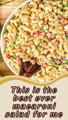 this is the best ever macaroni salad for me - happy mother's day card