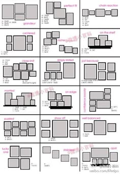 the different sizes and shapes of frames for pictures or video game screens, with instructions to make