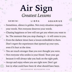 an air sign with the words'greatest lessons'written below it in black and white