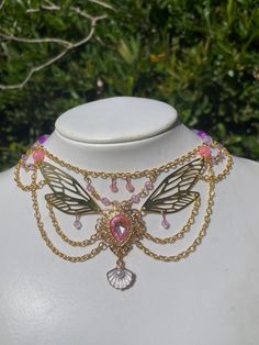 ️ Pink Pixie, Fantasy Jewelry, Beaded Necklaces, The Pink, Necklace Etsy, Jewelry Accessories, Beaded Necklace, Jewelry Necklaces, Necklaces