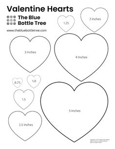 valentine's day printables for kids to color and cut out the hearts