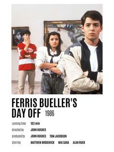 the poster for ferris's day off