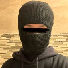 One Hole, One Size, Black Skimask/ Balaclava. Never Worn, The One In The Picture Is A Display. Black Balaclava For Cold Winter Weather, Black Balaclava For Cold Weather And Winter, Warm Black Balaclava For Cold Weather, Casual Black Balaclava Mask, Black Warm Balaclava For Streetwear, Black Casual Balaclava For Winter, Warm Black Balaclava For Streetwear, Black Full Face Balaclava For Cold Weather, Casual Black Balaclava For Winter