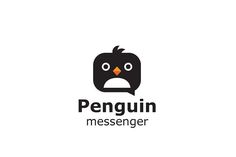 the penguin messenger logo has an angry look on its face