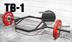 an image of a barbell bench with instructions on how to use it for training