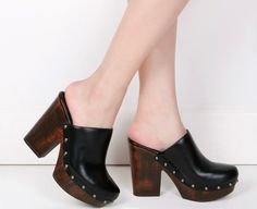 Clog Heels, Spring Shoes, Heeled Mules