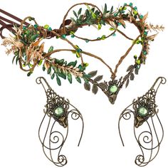 PRICES MAY VARY. Renaissance Costume Set: This renaissance accessory set includes a elf flower crown and a pair of elf cuffs, great for creating a fairy or elf look Versatile Occasions: Great for Halloween, Renaissance fairs, cosplay events, cosplay events, fairy core aesthetic and other themed gatherings, adding an air of charm Suitable for: This renfaire cotume set is specifically designed for women and enthusiasts of witchy aesthetics, fairy core aesthetic, fantasy cosplay, medieval party, re Earth Fairy Costume, Elf Flower Crown, Ren Faire Accessories, Elf Look, Renfaire Outfit, Elf Aesthetic, Fairy Core Aesthetic, Elf Crown, Medieval Fairy