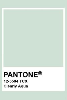 the pantone color is shown in white and light green, with black lettering on it