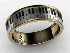 Music Lovers Wedding, Music Rings, Music Jewelry, Bangle Ring, Musical Notes, Cute Rings, Pretty Jewellery, Ring Ring, Cute Jewelry