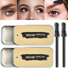 2 Pack Eyebrow Soap Kit 4d Brows Gel Long Lasting Eyebrow Setting Gel Eyebrow Makeup Balm Pomade Cosmetics Dipbrow Br... Low Set Eyebrows, Waterproof Eyebrow Makeup, Eyebrow Soap, Pomade Style, Brow Styling, Beauty Glazed, Brow Wax, Waterproof Eyebrow, Natural Eyebrows