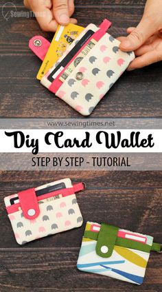 the diy card wallet is easy to make