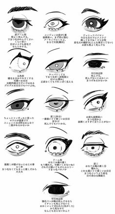 an instruction manual for how to draw eyes