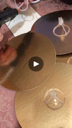 a video demonstrating how to use a cymbal for musical instrument repair and maintenance