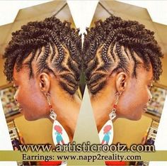 Freehand Hairstyle, Natural Braid Styles, Braided Twist, Natural Hair Twist Out, Short Box Braids Hairstyles