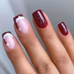 These Christmas-themed press-on nails offer both festive designs and top-notch quality. Easily achieve stunning nail art at home in just minutes with our product. Crafted from soft gel, our false nails are gentle on your natural nails and provide a realistic feel. The seamless cuticle line ensures a perfect fit on your nail bed. Free Shipping24pcs Christmas print on nails embossed white false nails, jelly glue, a wooden stick, alcohol pack. ASIN ‏ : ‎ B0CNN1SKZ7 : Santa Hat Nails, Short Fake Nails, Nails For Women, Christmas Nail Designs, Stick On Nails, Square Acrylic Nails, Artificial Nails, Square Nails