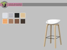 an image of a bar stool with different colors