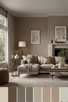 Best Room Paint Colors, Taupe Accent Wall Living Room, Rooms Painting Ideas, Colour Room Ideas, One Wall Painted Living Room, Toupe Colored Living Room, Paints For Home Living Rooms, Best Wall Colors For Living Room, Best Colors For Living Room Walls