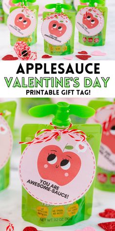 applesauce valentine's day printable gift tag