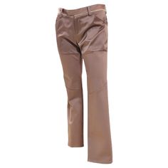 These sensational straight pants from vintage Undercover shine in a warm shade of grey. With gorgeous details including contrasting textured fabric around the waist and on the flap of the back pocket, as well as a sturdier stretch mid-leg fabric, these emulate an elevated jodhpur pant. There are front slant pockets and one back pocket, as well as belt loops and a front hook closure to conceal the zipper. 2000s Pants, Jodhpur Pants, Shawl Collar Tuxedo, Tuxedo Coat, Pleated Jacket, Tuxedo Style, Silk Trousers, Tuxedo Jacket, V Neck Cardigan