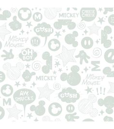 the mickey mouse pattern is shown in grey and white