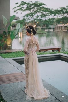 Batak Wedding, Gawn Dress, Kebaya Tulle, Wedding Redo, Wedding Kebaya, Renda Kebaya, 2 In 1 Wedding Dress, Plus Size Skater Dress