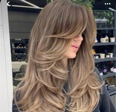 Face Bangs, Wavy Layered Hair, Straight Layered Hair, Dirty Blonde Hair, Hairstyles For Layered Hair, Hair 2024, Long Wavy Hair