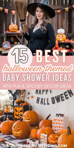 the best halloween themed baby shower ideas with fun and spooky decor