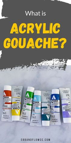 what is acrylic gouache? and why do they use it?