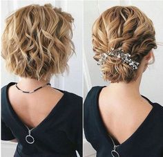 Short Hair Up, Hairstyles Styles, Mother Of The Bride Hair, Peinados Fáciles Para Cabello Corto, Cute Hairstyles For Medium Hair