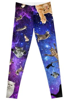 Super stretchy and durable polyester full-length leggings. Vibrant high-quality sublimation print across the front and back. Size range XXS-XL. Now you can combine your love for cats and space!!! Space Leggings, Push Up Women, Alien Cat, Pink Space, Cat Leggings, Galaxy Leggings, Galaxy Cat, Pink Galaxy, Leggings Gym