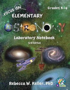 the book cover for elementary astronomy laboratory workbook