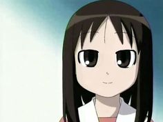 an anime character with long black hair and big eyes