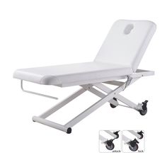 The Ebro electrical facial bed and massage table is the perfect choice for your medical spa. With its sturdy steel frame and lockable wheels, it offers unmatched stability and ease of movement. Features High density memory foam with high grade faux leather for both comfort and durability. Steel frame structure for superior stability during procedures Single electro-hydraulic motor for height adjustment via hand remote Removable pillow allowing breathing opening for face-down procedures High qual Steel Frame Structure, Facial Bed, Spa Bed, Massage Bed, Paper Roll Holders, Frame Structure, Massage Table, Salon Furniture, Medical Spa