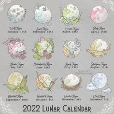 Water Of Whimsy, Full Moon Calendar, Moon Facts, Citate Harry Potter, Moon Names, Whimsy Art, Wiccan Magic, Moon Calendar, Witch Spell Book